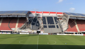 AFAS Stadion - Effondrement toit - août 2019 - copyright AZ Alkmaar