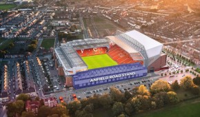 Anfield - Projet de tribune sur Anfield Road pour 2021