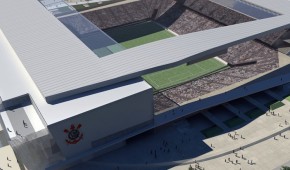 Arena Corinthians : Vue 3D de l'extérieur
