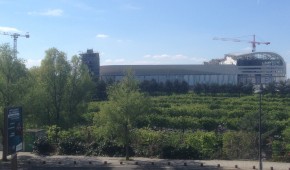 Arena Nanterre La Défense - Vue générale du chantier au 1 mai 2016 - copyright OStadium.com