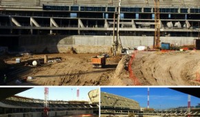 Avancée du chantier du futur stade de l'Atlético de Madrid