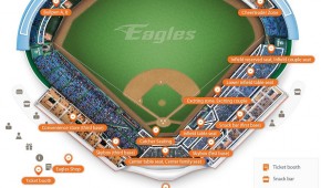 Daejeon Hanbat Baseball Stadium : Plan du stade