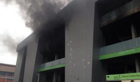 Début d'incendie avant le derby à Saint-Etienne