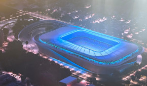 Estadio La Rosaleda - Vue aérienne - projet avril 2023