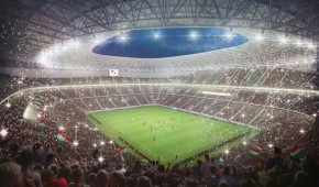 Ferenc-Puskás Stadion : Vue intérieure  du futur projet