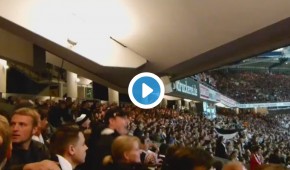 Supporters du Eintracht Francfort font trembler leur stade