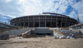 Gazprom Arena : Photo du chantier