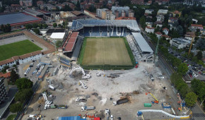 Gewiss Stadium - Curva Sud Abbattuta - juin 2023