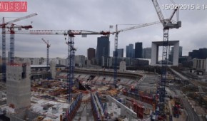 Grève sur le chantier de l'Arena 92