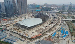 Hangzhou Olympic and International Expo Center - Reprise du chantier en mars 2020