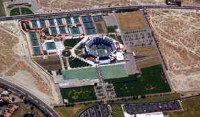 Indian Wells Tennis Garden : Vue aérienne