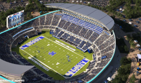 Liberty Bowl Memorial Stadium - Vue aérienne - Projet mai 2022