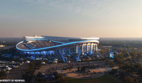Liberty Bowl Memorial Stadium - Vue d'ensemble - Projet mai 2022