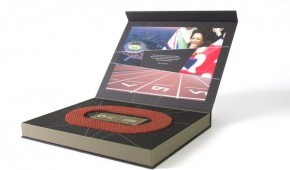 London Olympic Stadium - Coffret section de la piste - copyright London 2012 Track