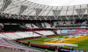 London Olympic Stadium - Tribunes plus proches de la pelouse - août 2020