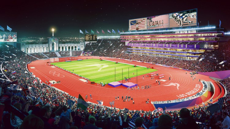 Los Angeles 2024 Se D Voile En Images OStadium Com   Los Angeles Memorial Coliseum Version Jo 2024 Illus 