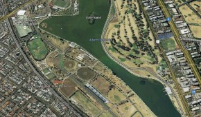 Melbourne Grand Prix Circuit : Vue aérienne