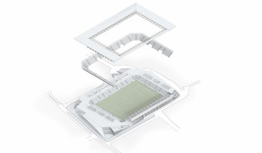 New Pisa Stadium - Coupe des étages