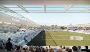 New Pisa Stadium - Vue de la pelouse