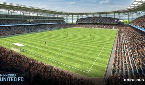 New Saint Paul Stadium - Vue intérieure - copyright Populous