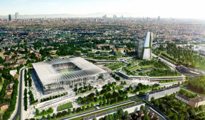 New Stadium for Milano - Vue d'ensemble de la cathédrale - copyright Populous