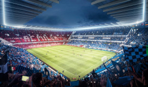 New Stadium for Milano - Vue du terrain de la cathédrale - copyright Populous