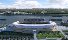 Nouveaux rendus pour le stade des Rams à Saint Louis