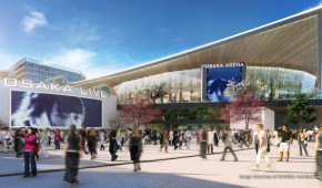 Osaka Arena - Entrée - copyright MANICA Architecture