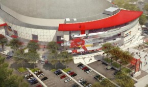 PNC Arena - Vue aérienne du projet de rénovation