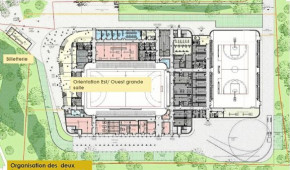 Quimper Arena - Plan général des deux salles