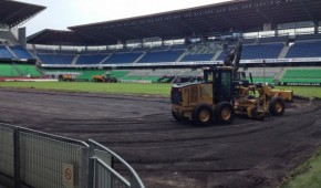 Remplacement de la pelouse du Stade de la route de Lorient
