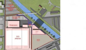 Rhénus Sport - Plan du projet de SIG Arena - copyright Nogha Consulting