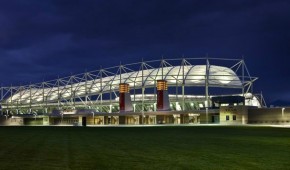 Rio Tinto Stadium : Vue extérieure de nuit