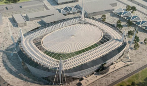 RZD Arena - Vue aérienne du projet de reconstruction