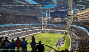 Soldier Field - Projet rénovation - vue intérieure - juillet 2022 - copyright Landmark Development Services Company