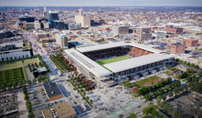 St Louis MLS Stadium - Vue aérienne - décembre 2020