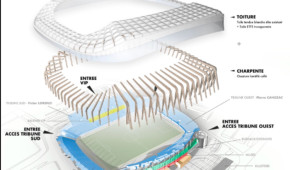 Stade Armand-Cesari - Projet rénovation - décembre 2022 - copyright A+Architecture
