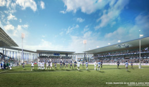 Stade Armandie - Projet de rénovation - vue terrain