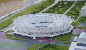 Stade central (Volgograd) - Maquette du projet pour la Coupe du Monde 2018