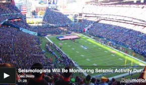 Stade des Seahawks en test pour les séismographes