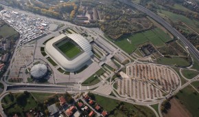 Stadio Friuli : Vue aérienne