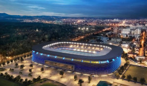 Stadion Maksimir - Vue aérienne - nouveau stade - avril 2021
