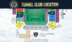Talen Energy Stadium - Carte du Tunnel Club