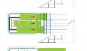 Terrain rétractable au Tottenham Spurs Stadium pour la NFL