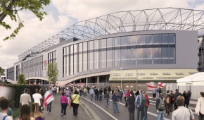Twickenham Stadium - Projet de nouvelle façade Est - copyright KSS design