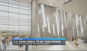 U.S. Bank Arena - Projet NCAA 2022 - coursives - copyright Fox19
