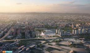Valencia Arena - Vue aérienne du projet
