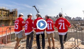 Vidéo de la visite du chantier des Red Wings de Detroit