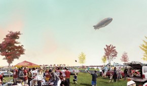 Washington Redskins stadium - Fans dans le parc
