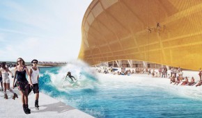 Washington Redskins stadium - Plan d'eau pour les surfers